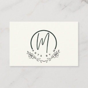 Elegant floral Business cards