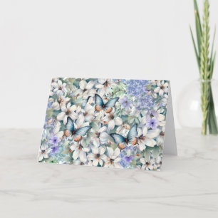 Elegant Floral & Butterflies Mother's Day Card