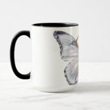 Elegant Floral Butterfly Letter B - Artistic Monog