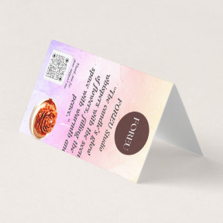 Elegant Floral Candle Business Card – FOREU Studio
