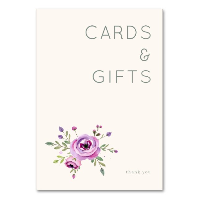 Elegant Floral Cards & Gifts (Front)
