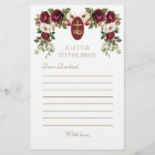 Elegant Floral Catholic Bridal Shower Roses 