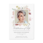 Elegant Floral Celebration of Life Memorial Photo