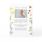 Elegant Floral Celebration of Life Photos Funeral 
