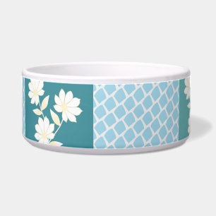 Elegant Floral Chequerboard Seamless Pattern in So