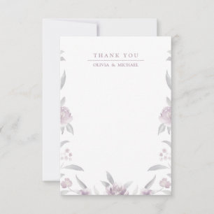 Elegant floral Chinoiserie Wedding thank you