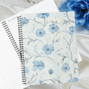 Elegant Floral Country Blue Shabby Chic Organizer