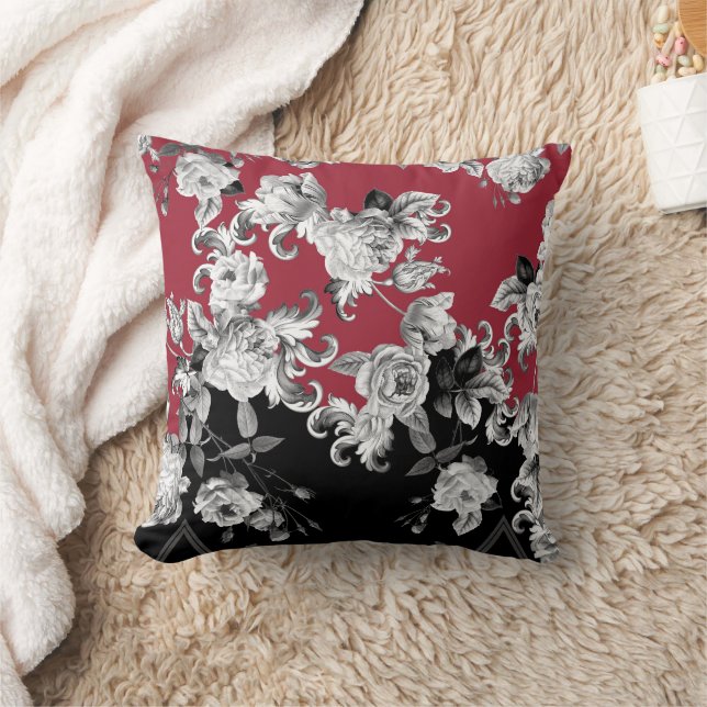 Elegant Floral  Cushion (Blanket)