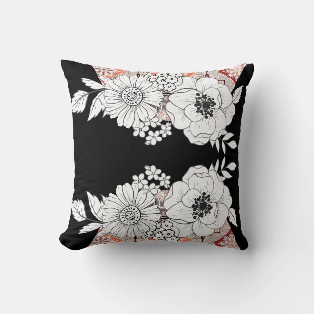Elegant Floral Cushion (Front)