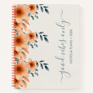 Elegant Floral Customisable Notebook