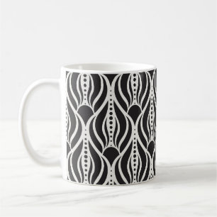 Elegant floral damask, art nouveau seamless patter coffee mug