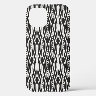 Elegant floral damask, art nouveau seamless patter iPhone 12 case