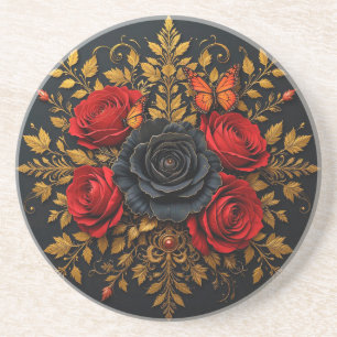 Elegant Floral Design Coaster