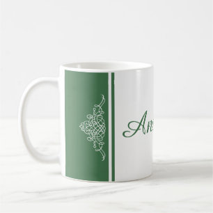 Elegant floral design coffee mug