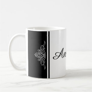 Elegant floral design coffee mug