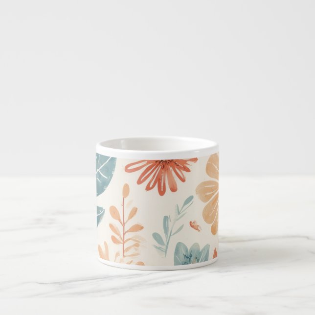 Elegant Floral Design Cup (Front)