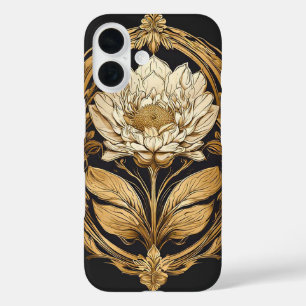Elegant Floral Design Featuring Ornate Patterns iPhone 16 Case