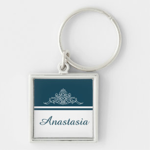 Elegant floral design key ring