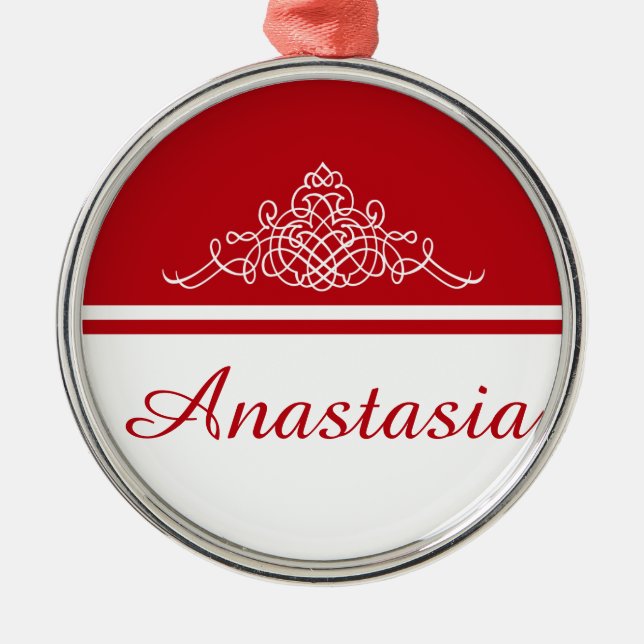 Elegant floral design metal tree decoration (Front)