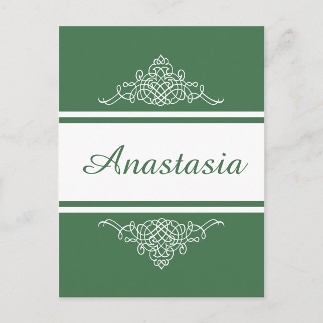 Elegant floral design postcard (Front)