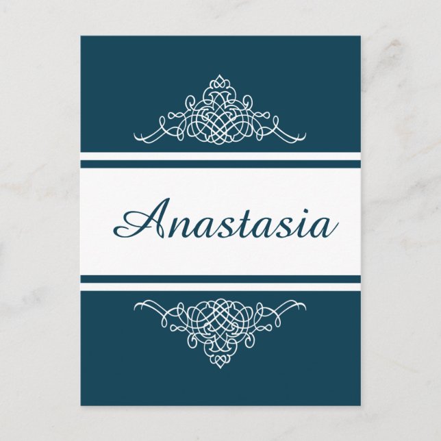 Elegant floral design postcard (Front)