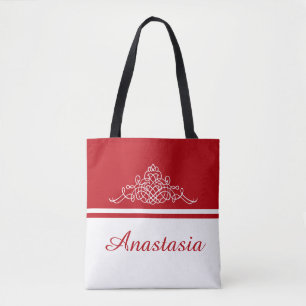Elegant floral design tote bag