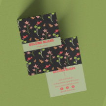 Elegant Floral Design with a Dark Background 
