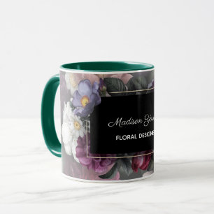 Elegant Floral Designer Custom Mug