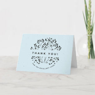 Elegant Floral Doctor Nurse Caregiver Thank You Card