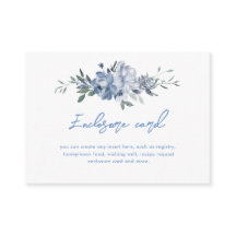 Elegant Floral Dusty Blue Bridal Shower