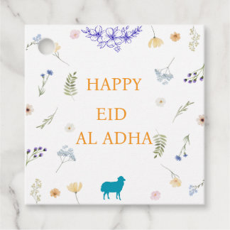 Elegant Floral Eid al-Adha  Favour Tags