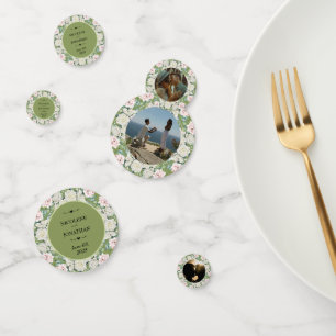 Elegant Floral Embrace Wedding Confetti