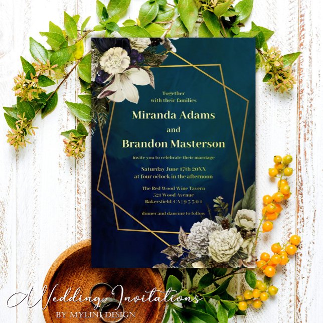 Elegant Floral Emerald Green and Gold Wedding (Creator Uploaded)