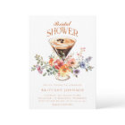 Elegant Floral Espresso Martini Bridal Shower