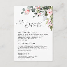Elegant Floral Eucalyptus Greenery Wedding Details