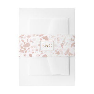 Elegant Floral Eucalyptus Wedding Invitation Belly Band