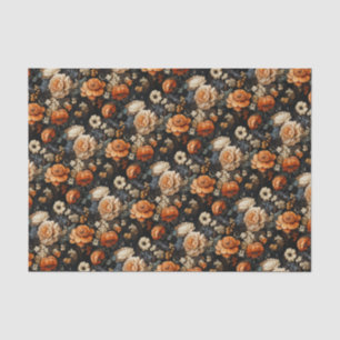 Elegant Floral Fall Tissue Paper
