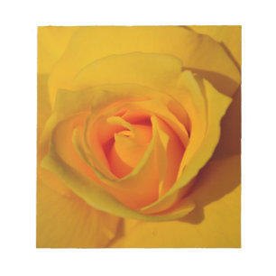 Elegant floral flower Yellow Rose Notepad