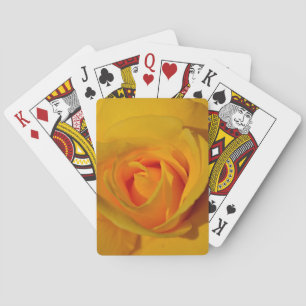 Elegant floral flower Yellow Rose Playing Cards