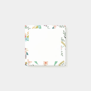 Elegant Floral Flowers Sticky Post-It Notes