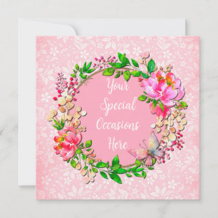 Elegant Floral Frame: for Every Occasion Card