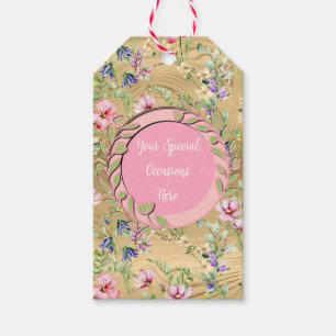 Elegant Floral  Frame: for Every Occasion Gift Tags