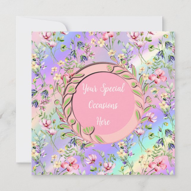 Elegant Floral Frame: for Every Occasion Invitation (Front)