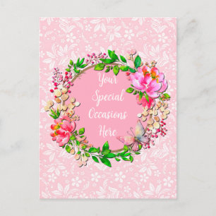 Elegant Floral Frame: for Every Occasion Postcard