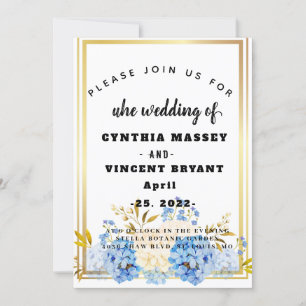 Elegant floral frame on your invitation