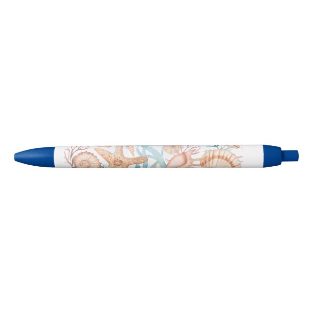 Elegant Floral Frame Pattern Ink Pen (Front)