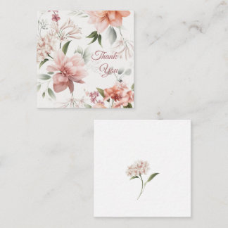 Elegant Floral Gift Enclosure Card Custom