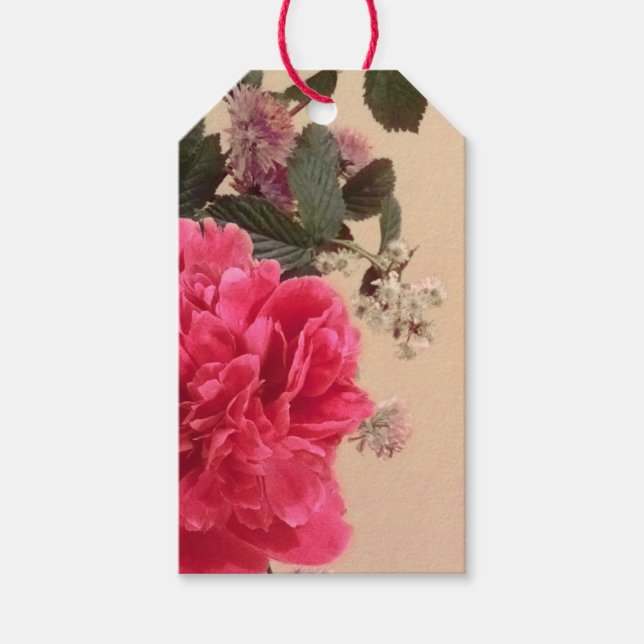 Elegant Floral Gift Tags (Front)