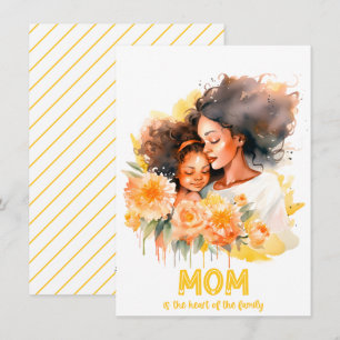 Elegant Floral Happy Mother’s Day Holiday Card