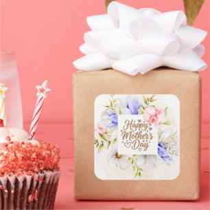 Elegant Floral Happy Mother’s Day Sticker